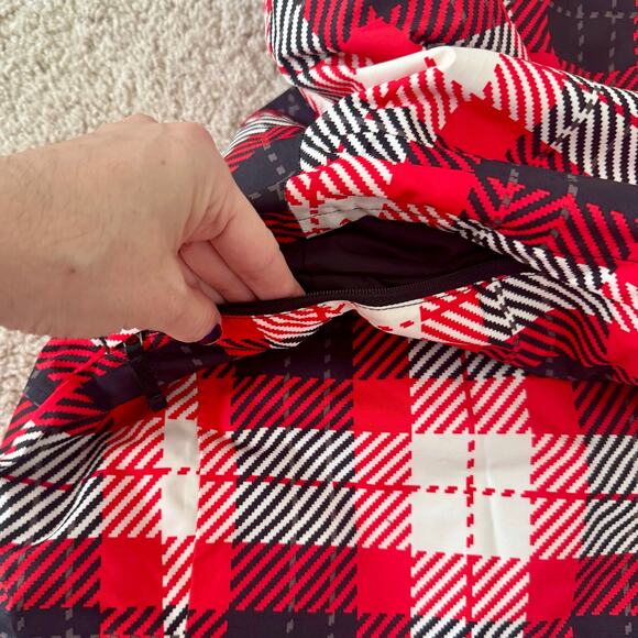 North Face TNF 3 in 1 Monarch Triclimate Jacket Red Plaid Women Ski Snow - Picture 8 of 16